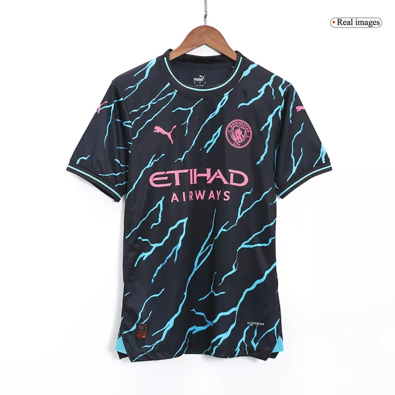 DE BRUYNE #17 Manchester City Third Away Authentic Soccer Jersey 2023/24 - vstockx