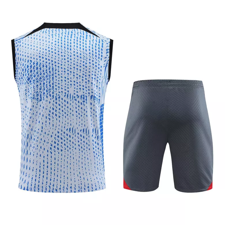 Liverpool Jerseys Sleeveless Training Kit 2023/24 Blue - vstockx