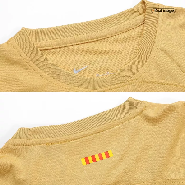 Barcelona Away Kids Soccer Jerseys Kit 2022/23 - vstockx