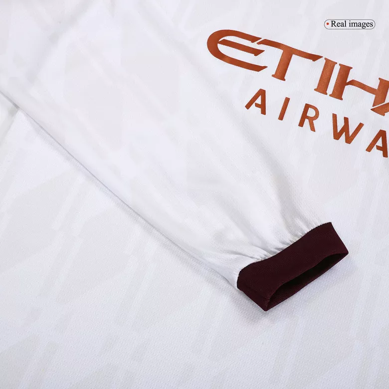 Manchester City Away Long Sleeve Soccer Jersey 2023/24 - vstockx