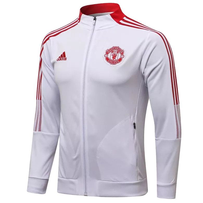 Manchester United Tracksuit 2021/22 White - vstockx