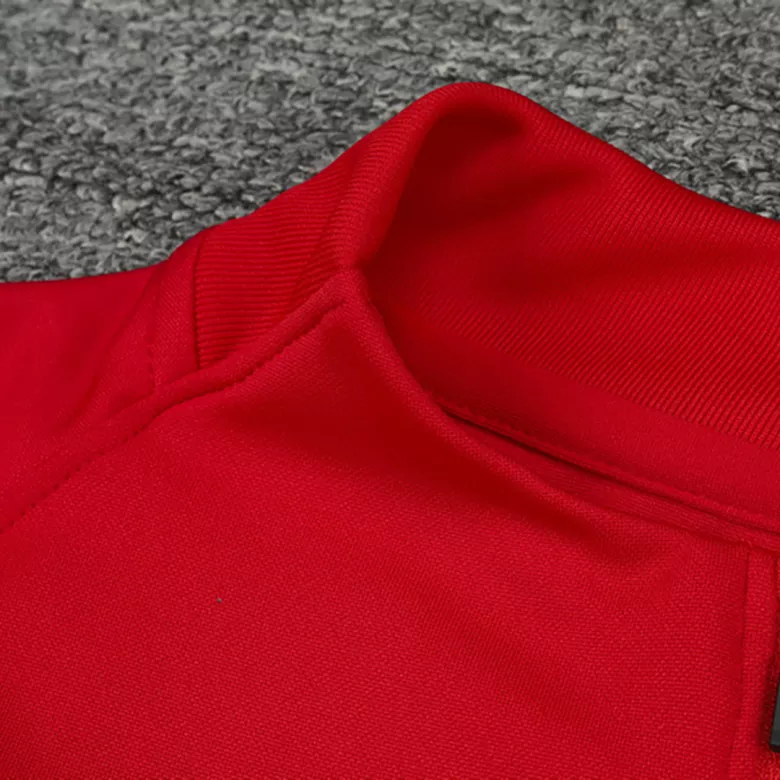 Atletico Madrid 1/4 Zip Tracksuit 2021/22 Kids Red - vstockx