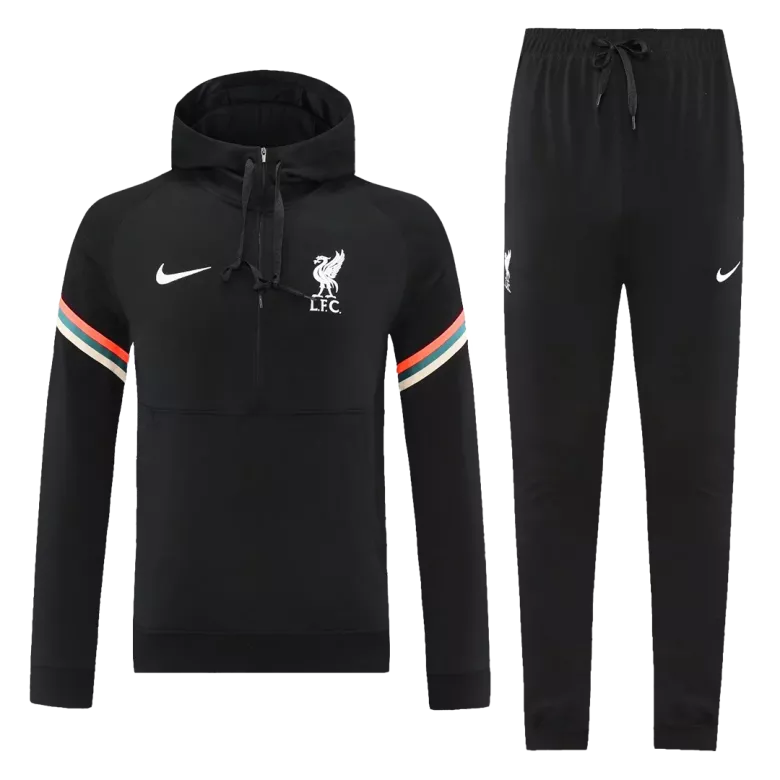 Liverpool Hoodie Tracksuit 2021/22 Black - vstockx