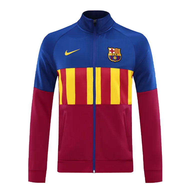 Barcelona Track Jacket 2020/21 - Blue & Red - vstockx