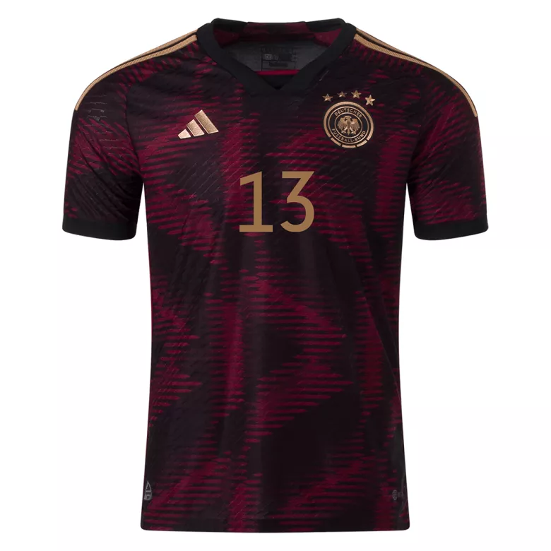M��LLER #13 Germany Away Authentic Jersey World Cup 2022 - vstockx