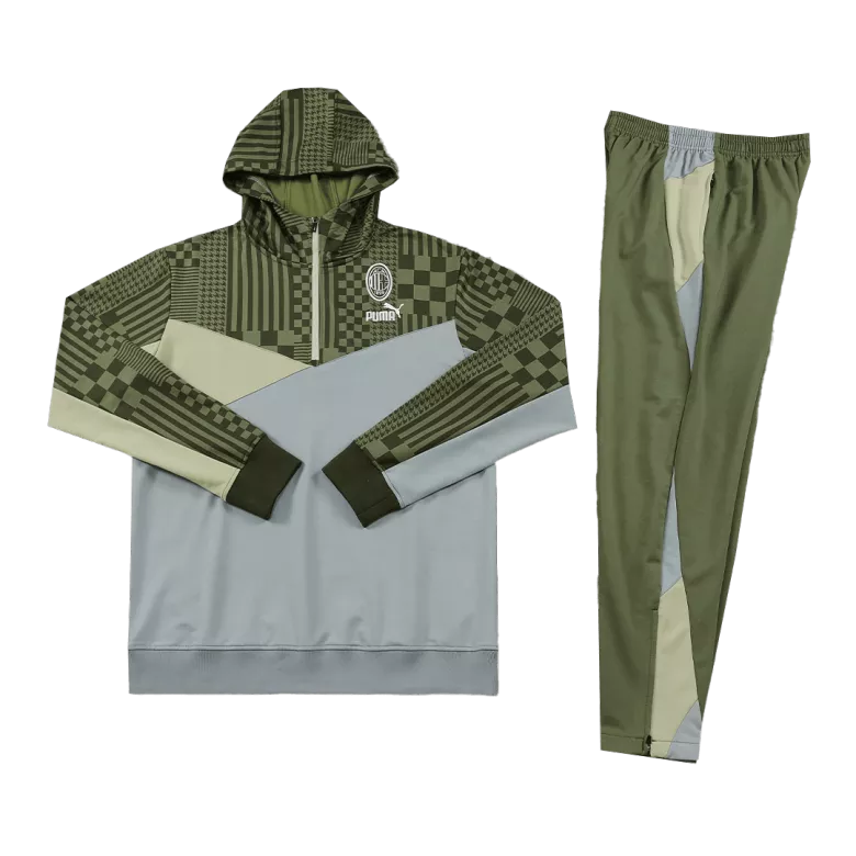 AC Milan 1/4 Zip Tracksuit 2023/24 Green&Gray - vstockx