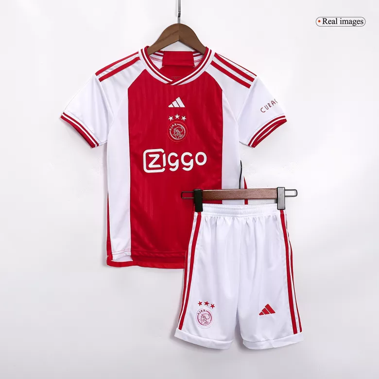 Ajax Home Kids Soccer Jerseys Full Kit 2023/24 - vstockx