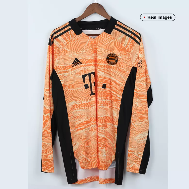 Bayern Munich Goalkeeper Long Sleeve Soccer Jersey 2021/22 - vstockx