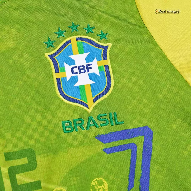 PEL�� #10 Brazil Home Commemorative Jersey 2022 - vstockx