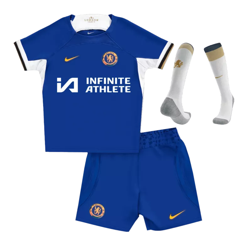 Chelsea Home Kids Soccer Jerseys Full Kit 2023/24 - vstockx