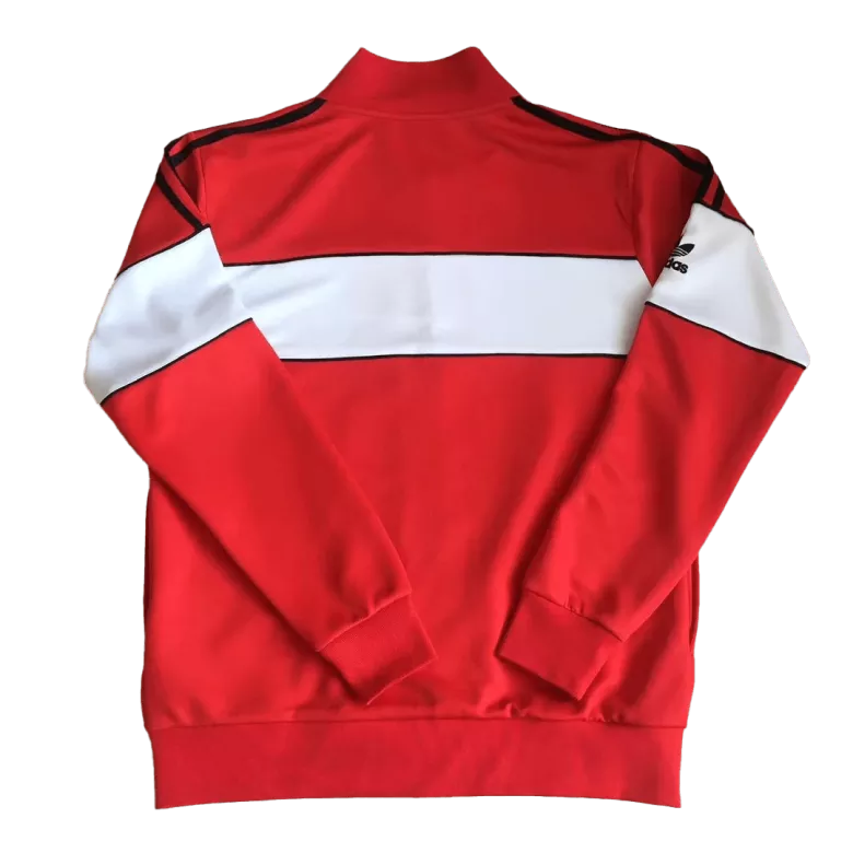 Vintage Manchester United Track Jacket 1984 - Red&White - vstockx