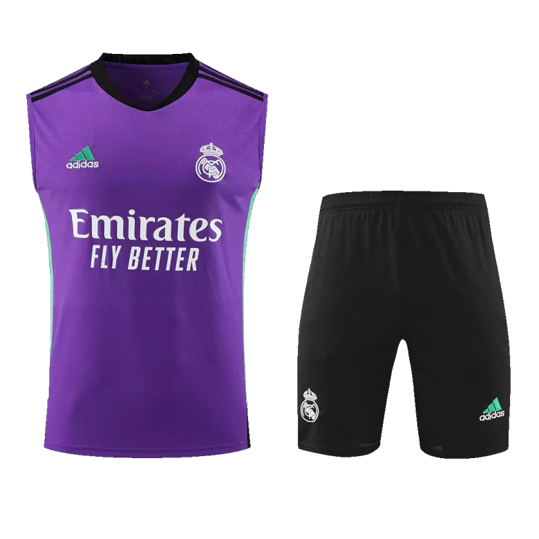 Real Madrid Jerseys Sleeveless Training Kit 2022/23 Purple - vstockx