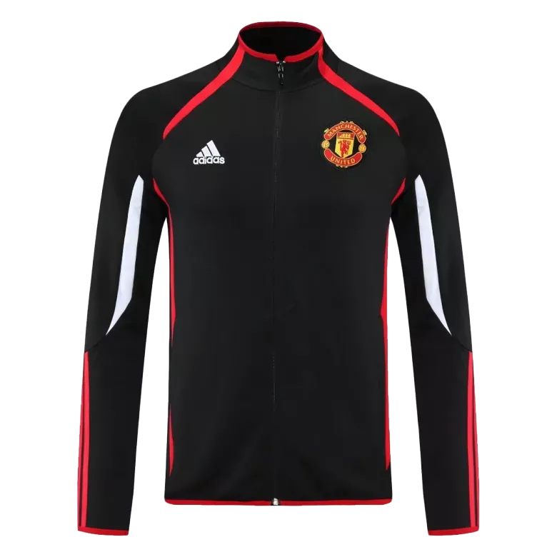 Manchester United Track Jacket 2021/22 - Black - vstockx