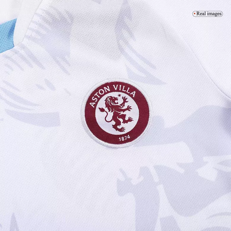 Aston Villa Away Kids Soccer Jerseys Kit 2023/24 - vstockx