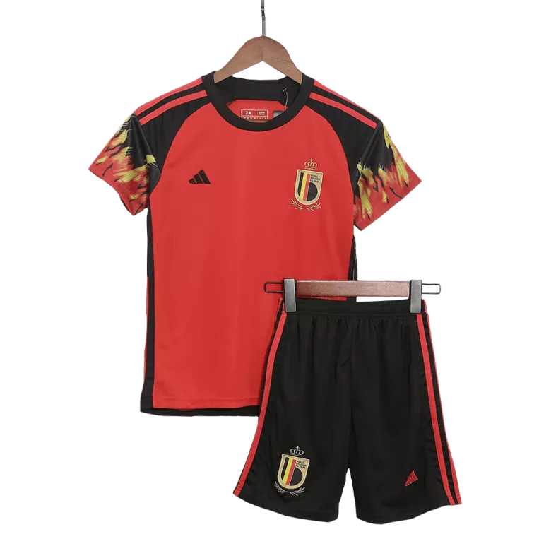 Belgium Home World Cup Kids Jerseys Kit 2022 - vstockx