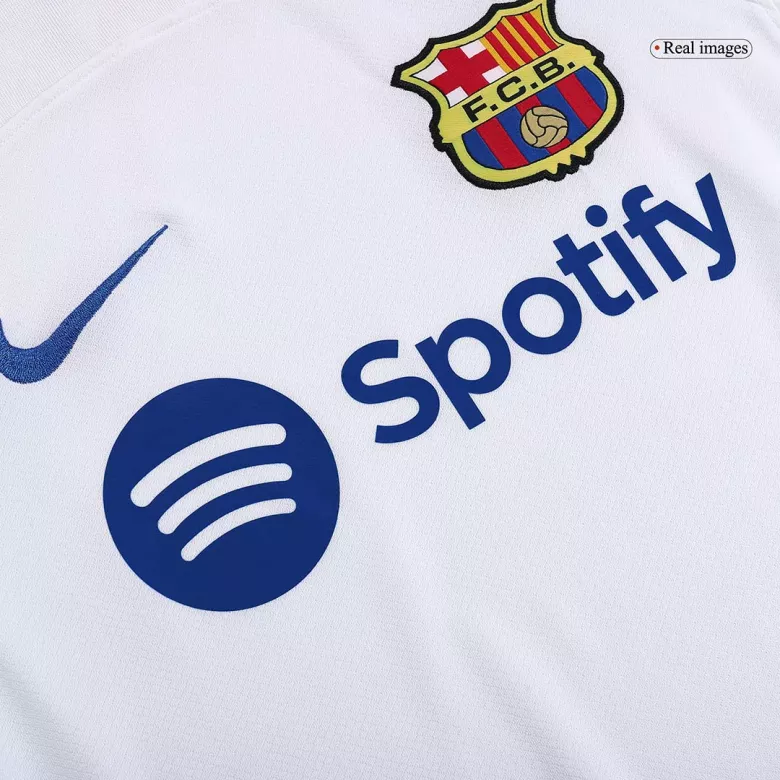 Barcelona Away Long Sleeve Soccer Jersey 2023/24 - vstockx