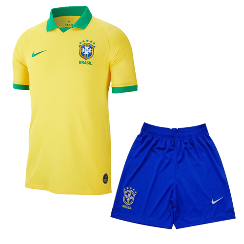 Brazil Home Kids Soccer Jerseys Kit 2019              �� - vstockx