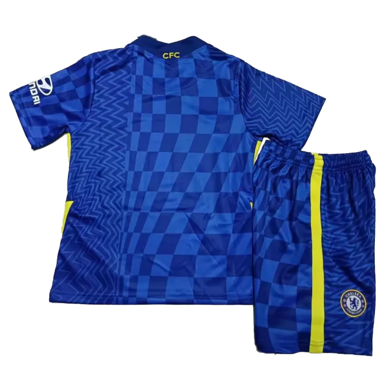 Chelsea Home Kids Soccer Jerseys Kit 2021/22 - vstockx