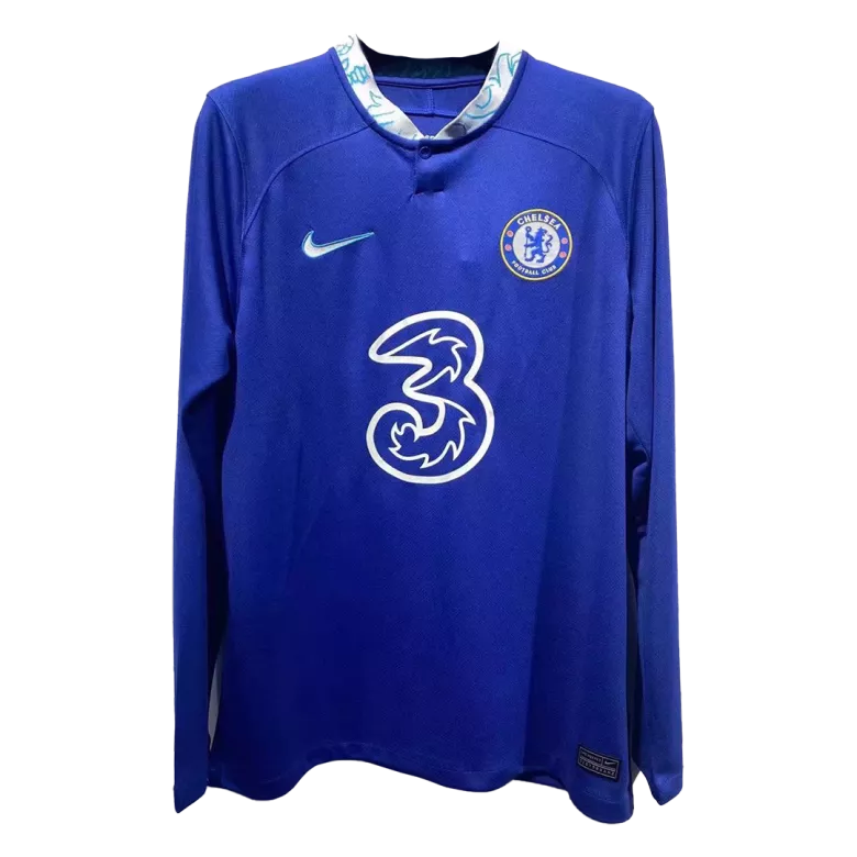 Chelsea Home Long Sleeve Soccer Jersey 2022/23 - vstockx
