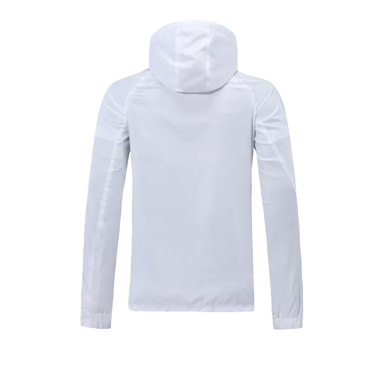 Manchester United Hoodie Windbreaker Jacket 2020/21 - White - vstockx