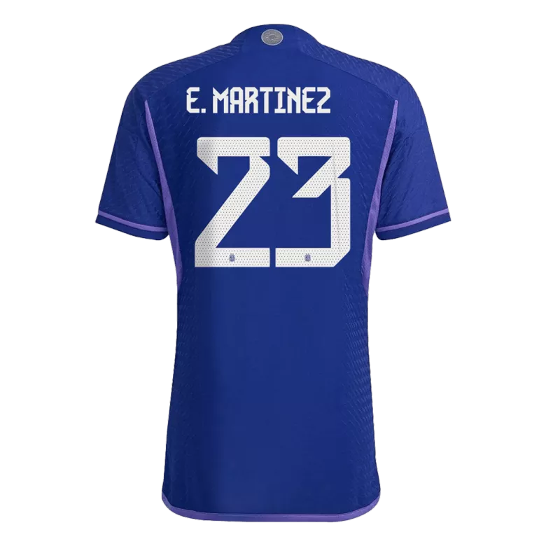 E. MARTINEZ #23 Argentina Three Stars Away Authentic Jersey World Cup 2022 - vstockx