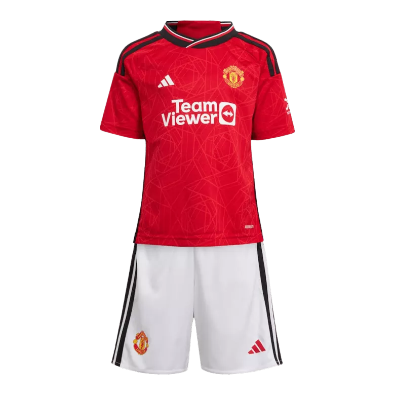 Manchester United Home Kids Jerseys Full Kit 2023/24 - vstockx