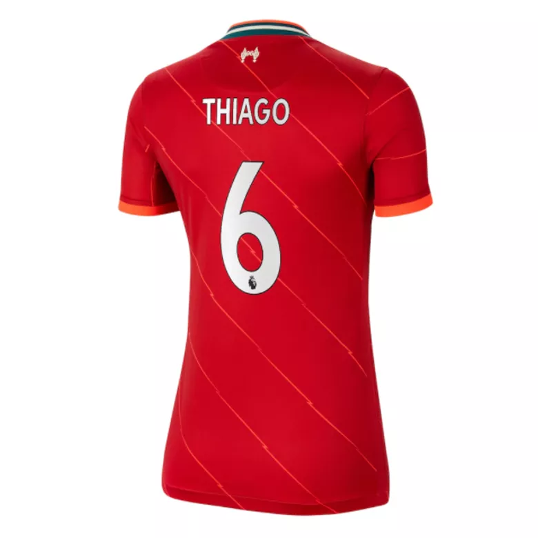 THIAGO #6 Liverpool Home Soccer Jersey 2021/22 Women - vstockx
