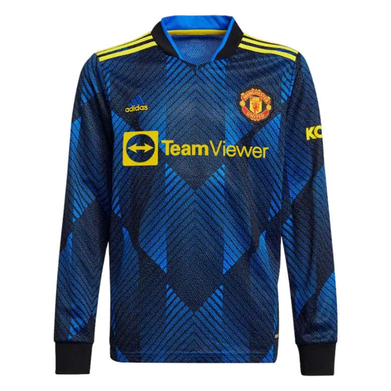 Manchester United Third Away Long Sleeve Soccer Jersey 2021/22 - vstockx