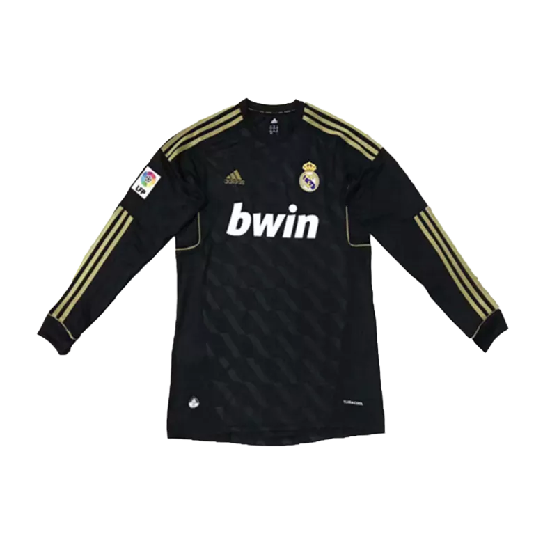 Vintage Real Madrid Away Long Sleeve Kids Soccer Jerseys Kit 2011/12 - vstockx