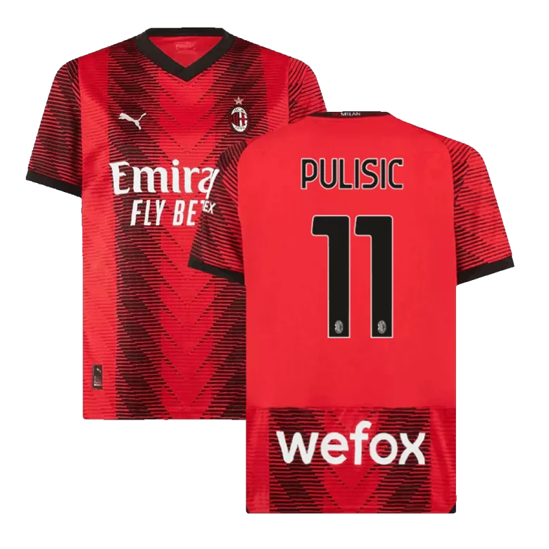 PULISIC #11 AC Milan Home Jersey 2023/24 - vstockx
