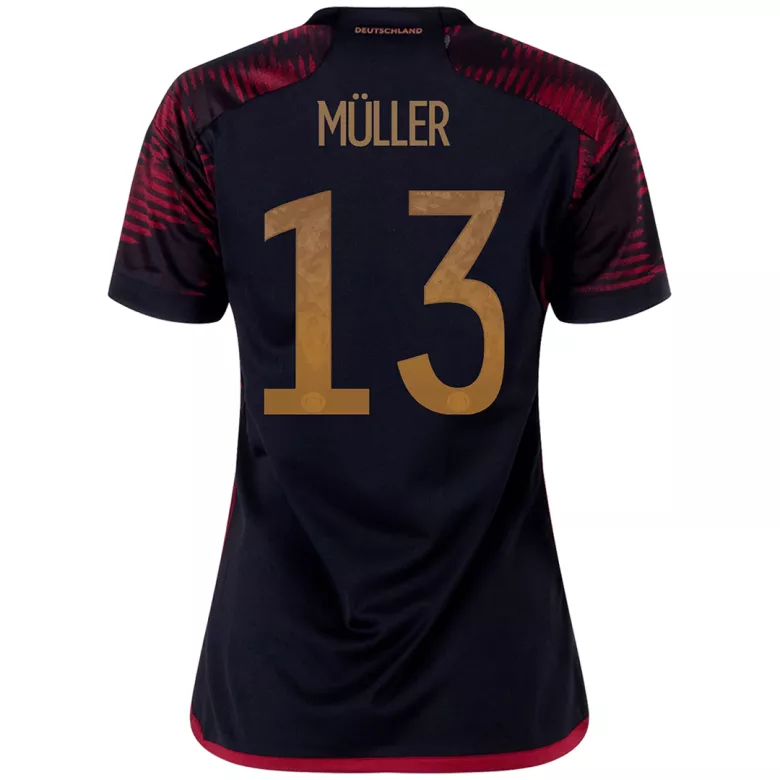 M��LLER #13 Germany Away Jersey World Cup 2022 Women - vstockx