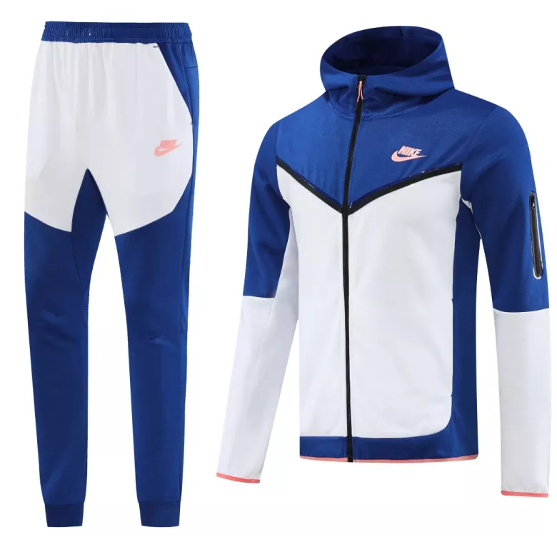 Customize Hoodie Training Kit (Jacket+Pants) Blue&White - vstockx