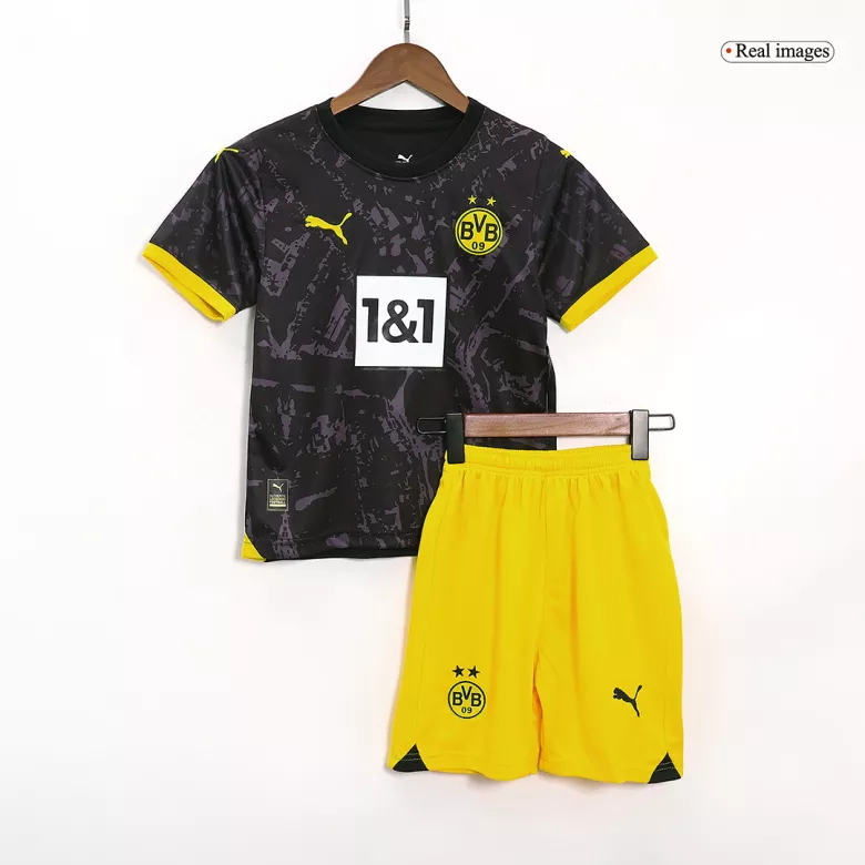Borussia Dortmund Away Kids Soccer Jerseys Kit 2023/24 - vstockx