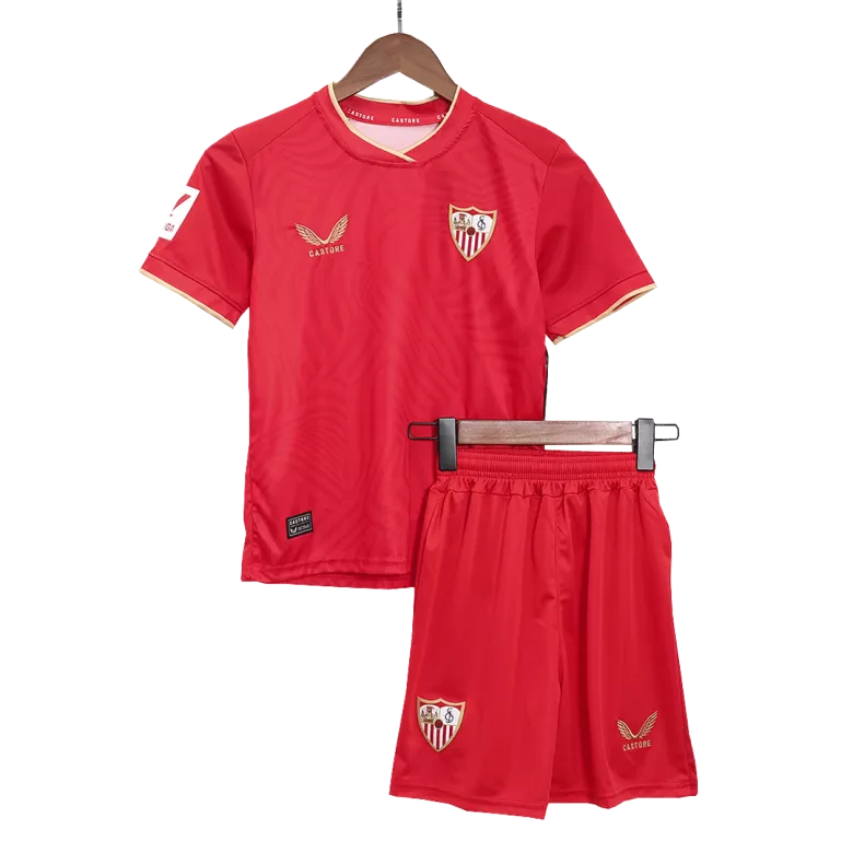 Sevilla Away Kids Soccer Jerseys Kit 2023/24 - vstockx