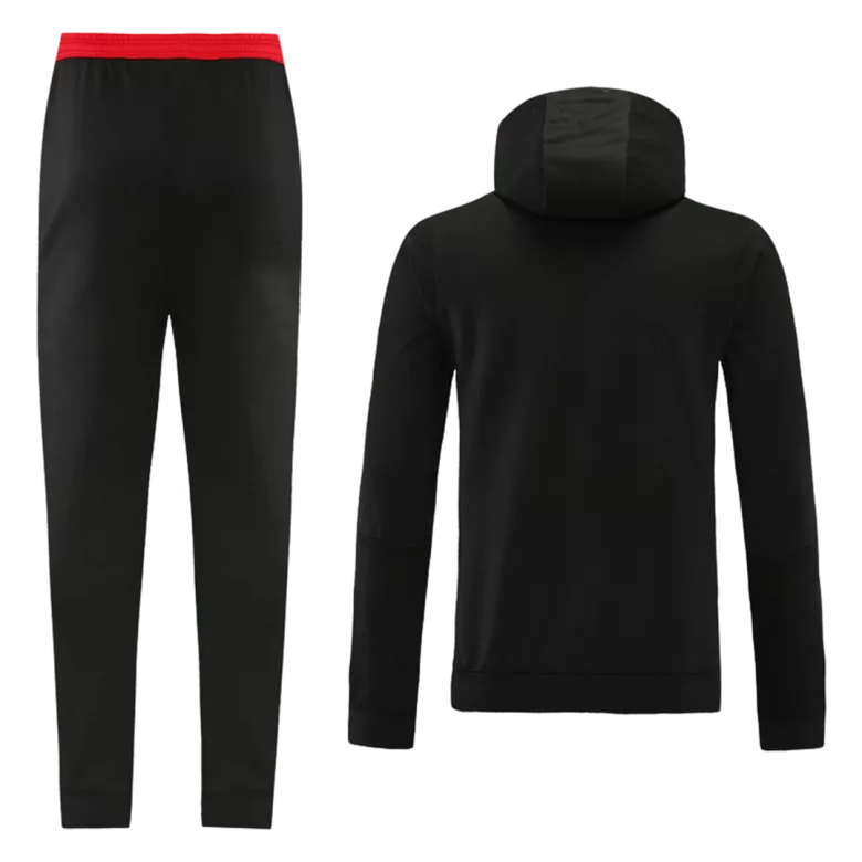 Manchester United Hoodie Jacket Tracksuit 2021/22 Black - vstockx