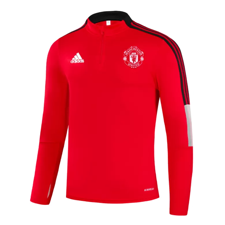 Manchester United 1/4 Zip Tracksuit 2021/22 Red - vstockx