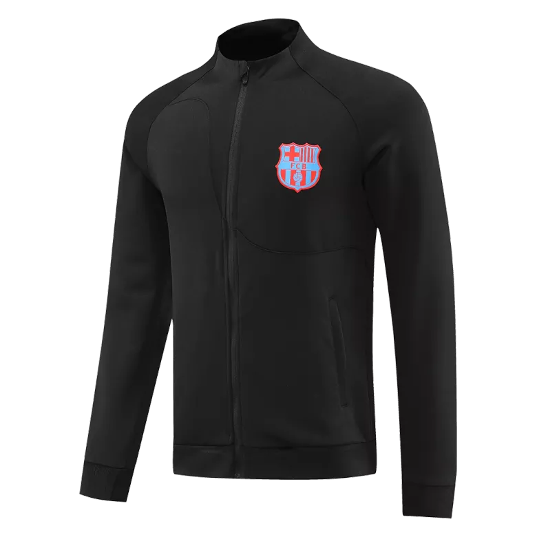 Barcelona Jacket Tracksuit 2022/23 Black - vstockx