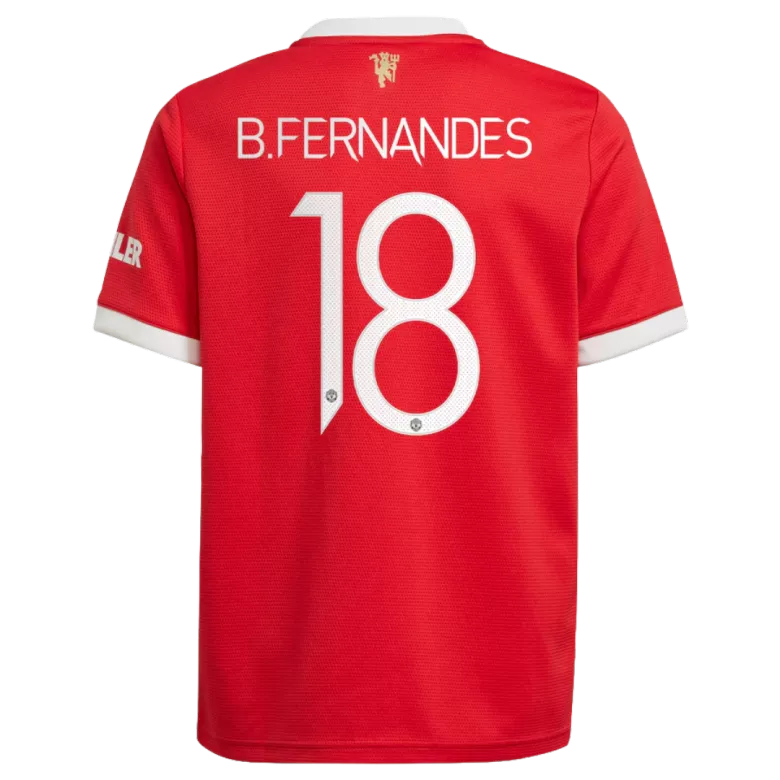 B.FERNANDES #18 Manchester United Home Jersey 2021/22 - vstockx