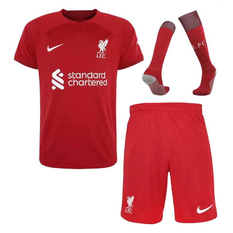 Liverpool Home Kids Soccer Jerseys Full Kit 2022/23 - vstockx