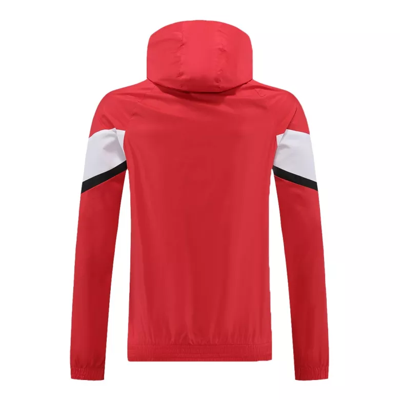 Atletico Madrid Hoodie Windbreaker Jacket 2022/23 - Red&White - vstockx