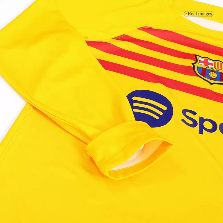 Barcelona Fourth Away Long Sleeve Soccer Jersey 2022/23 - vstockx