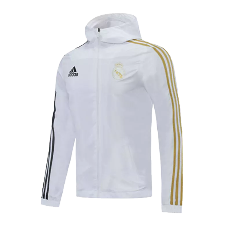 Real Madrid Windbreaker Jacket 2020/21 - White - vstockx