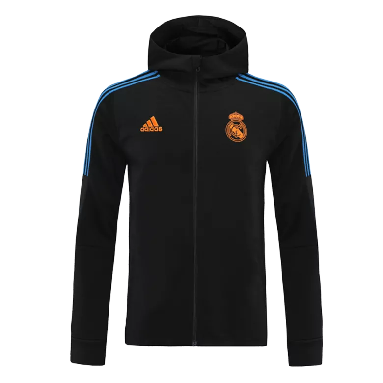 Real Madrid Hoodie Jacket 2021/22 - Black - vstockx
