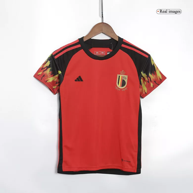 Belgium Home World Cup Kids Jerseys Kit 2022 - vstockx