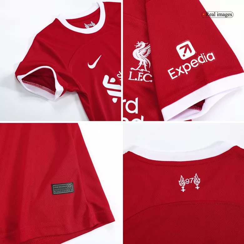 Liverpool Home Kids Jerseys Full Kit 2023/24 - vstockx
