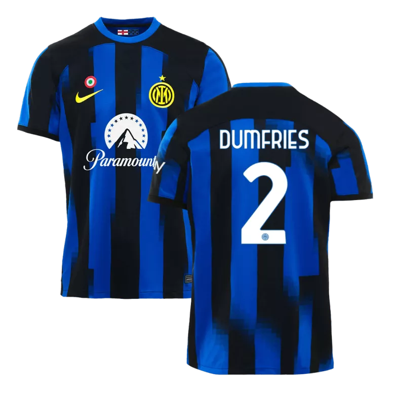 DUMFRIES #2 Inter Milan Home Soccer Jersey 2023/24 - vstockx