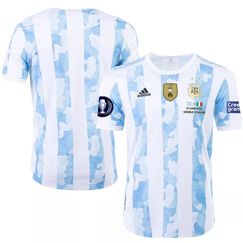 Argentina Home Authentic Soccer Jersey 2022 - vstockx