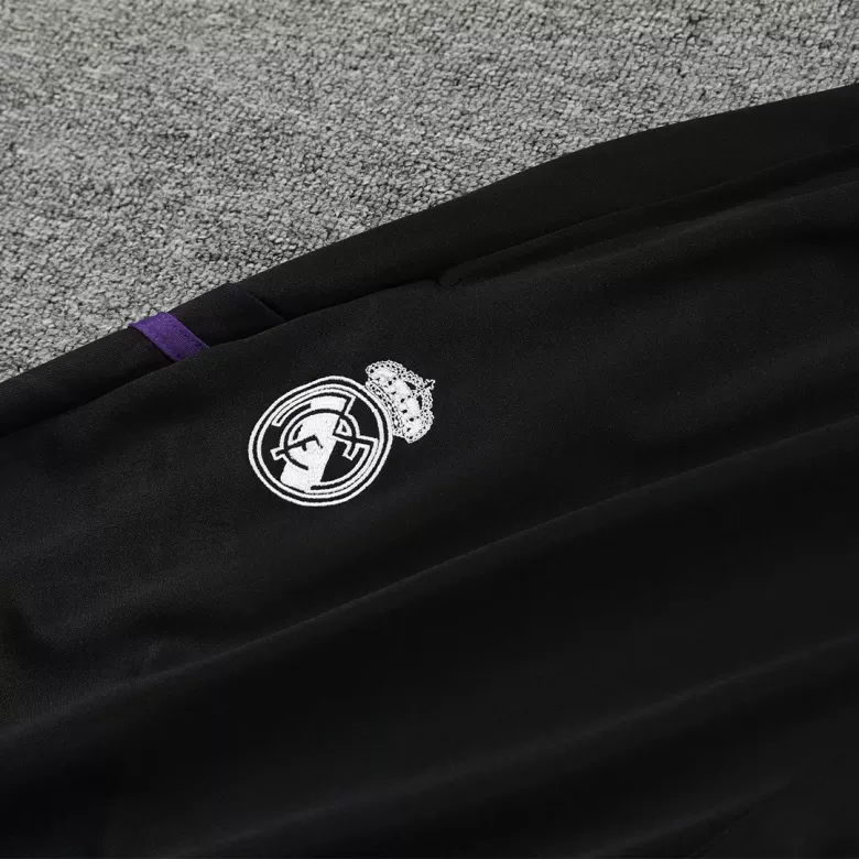 Real Madrid 1/4 Zip Tracksuit 2022/23 Black - vstockx