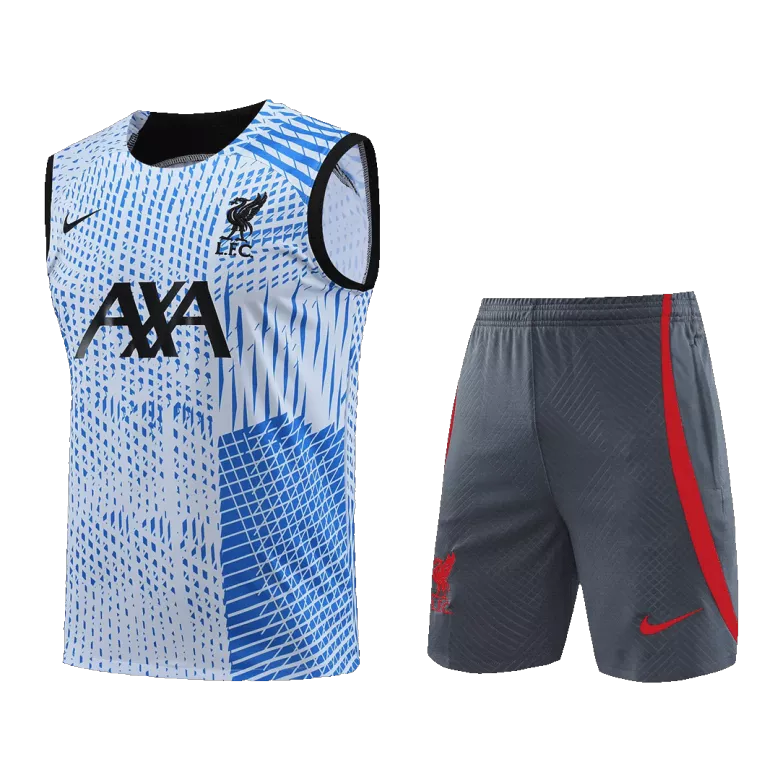 Liverpool Jerseys Sleeveless Training Kit 2023/24 Blue - vstockx