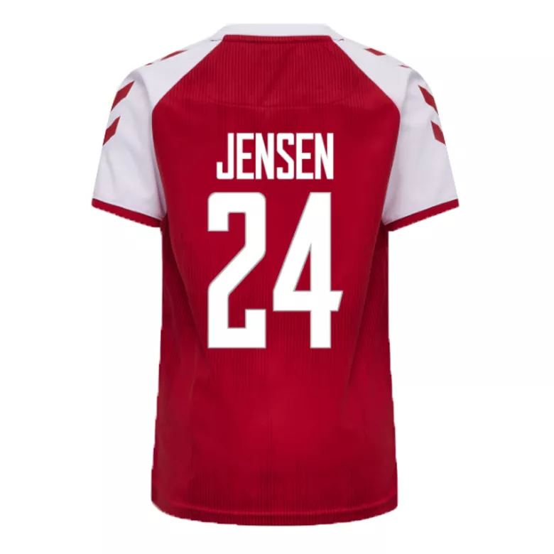 JENSEN #24 Denmark Home Soccer Jersey 2021 - vstockx